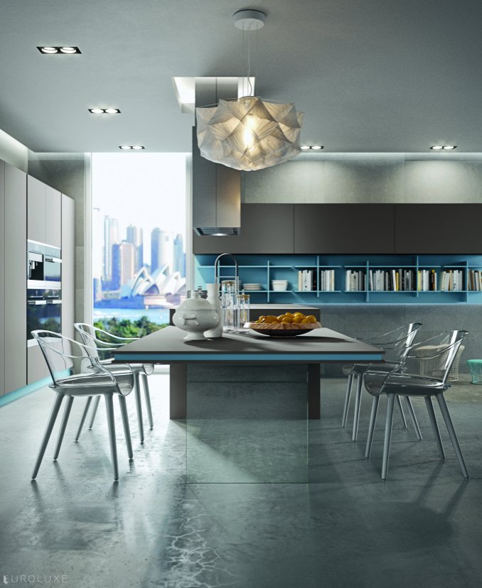 AK 06 - Italian design, cuisine, kitchens Chicago, urban dining, modern kitchen interior, cabinets, minimalist kitchen, modern furniture, AK 06
