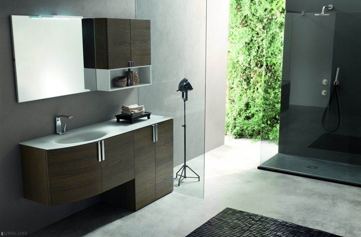 Topazio - bathroom interior, white bathroom, cabinets, modern bath, Topazio, Italian furniture, bathroom furniture