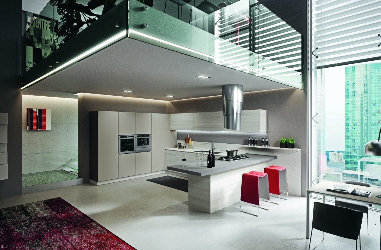 AK 06 - modern kitchen interior, AK 06, cuisine, cabinets, kitchens Chicago, Italian design, urban dining, modern furniture, minimalist kitchen