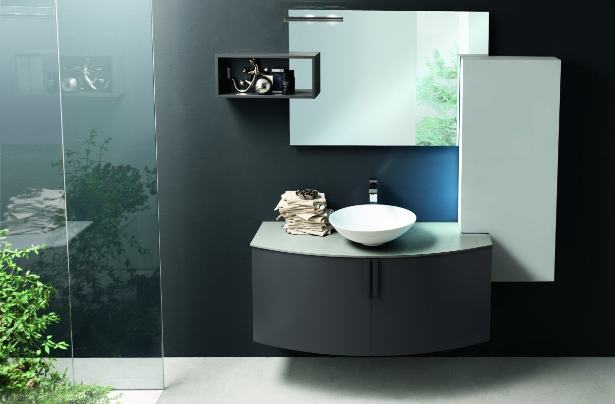 Topazio - Italian furniture, modern bath, bathroom furniture, cabinets, Topazio, bathroom interior, white bathroom