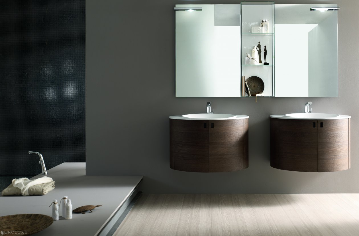 Topazio - bathroom interior, Italian furniture, modern bath, Topazio, white bathroom, cabinets, bathroom furniture