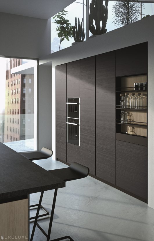 AK Project in Sesamo and Etna Textured Melamine - arrital cabinets chicago, dining furniture, italian, modern design, contemporary kitchen, modern kitchen cabinets, kitchen Chicago, urban interior, chicago italian cabinets, arrital, ak project