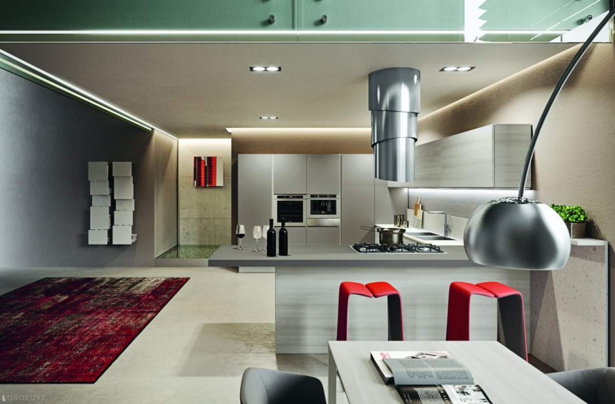 AK 06 - modern furniture, cuisine, urban dining, Italian design, minimalist kitchen, AK 06, modern kitchen interior, cabinets, kitchens Chicago