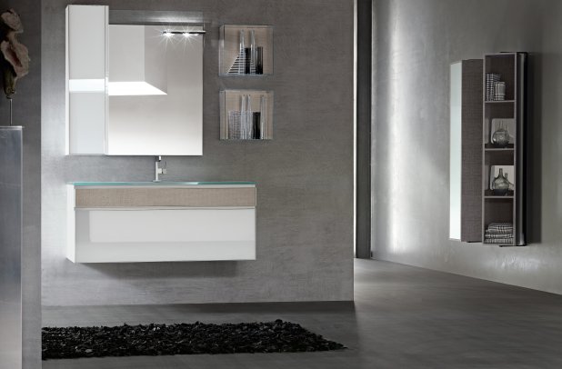 Onyx by Artesi - bathroom mirror, Italian furniture, bathroom furniture, Onyx bathroom, Chicago bath, modern bathroom, clean design