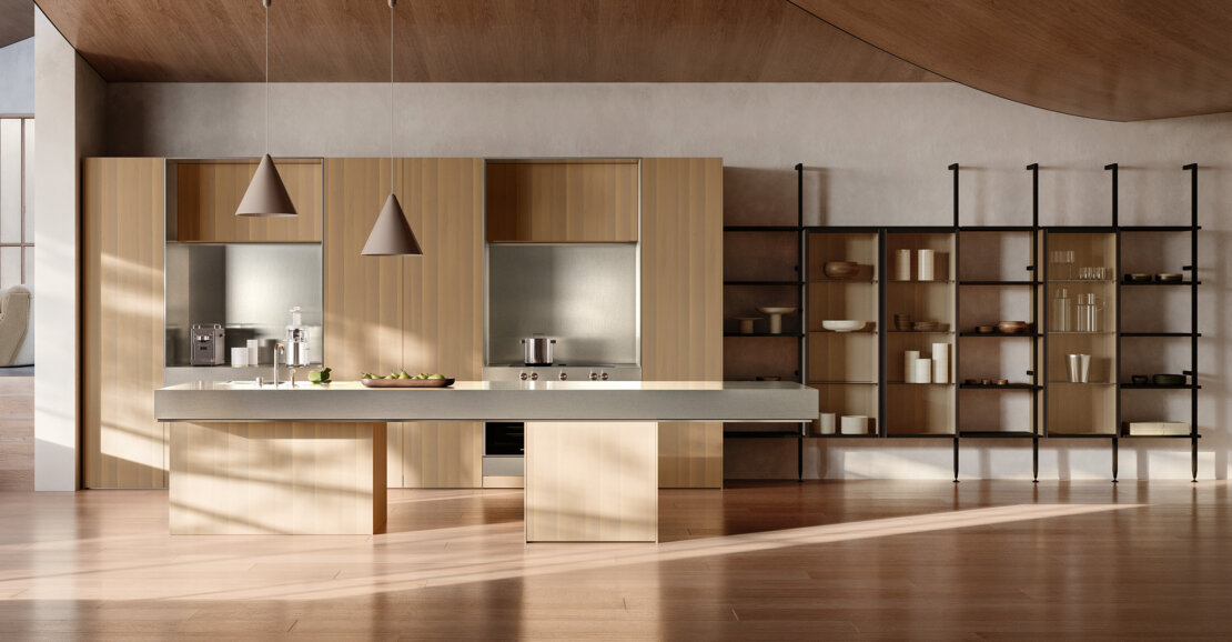 Coro composition from the Doimo Cucine Impronta collection