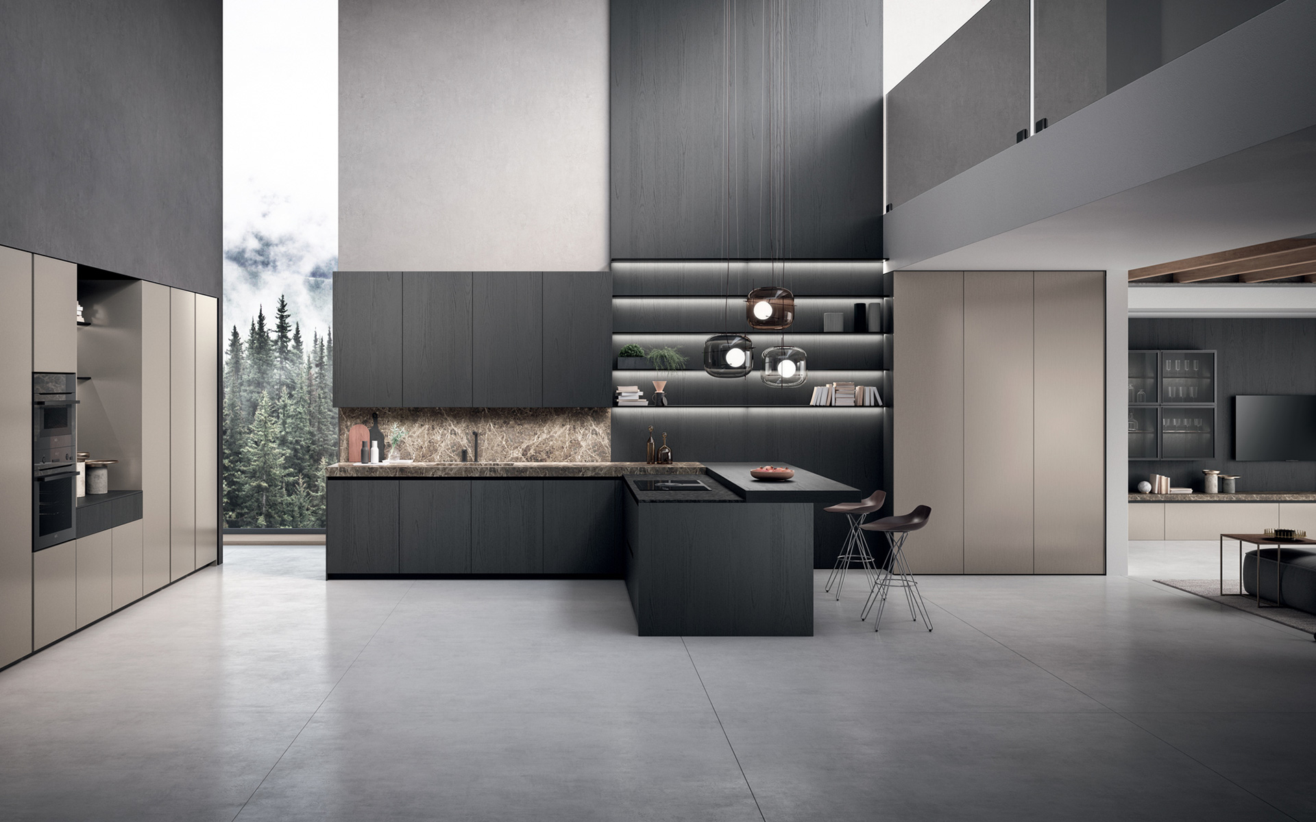 Modern European kitchen cabinetry available for Washington projects