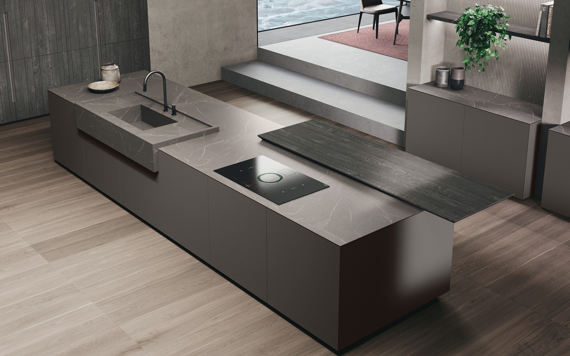 Modern European kitchen cabinetry available for Delaware projects