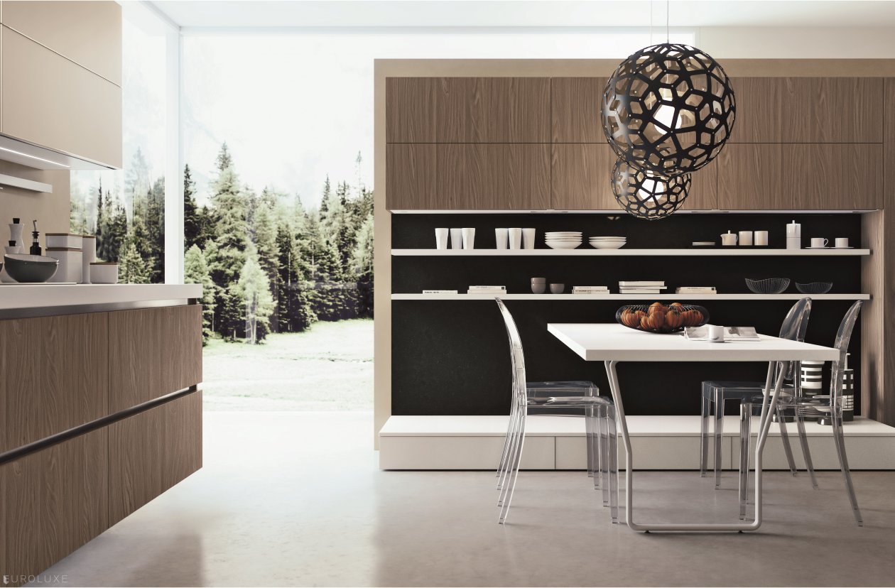 AK 02 Woodgrain Laminate - Italian kitchen, dining room furniture, kitchen island, AK 02 Woodgrain Laminate, modern kitchen, best kitchen