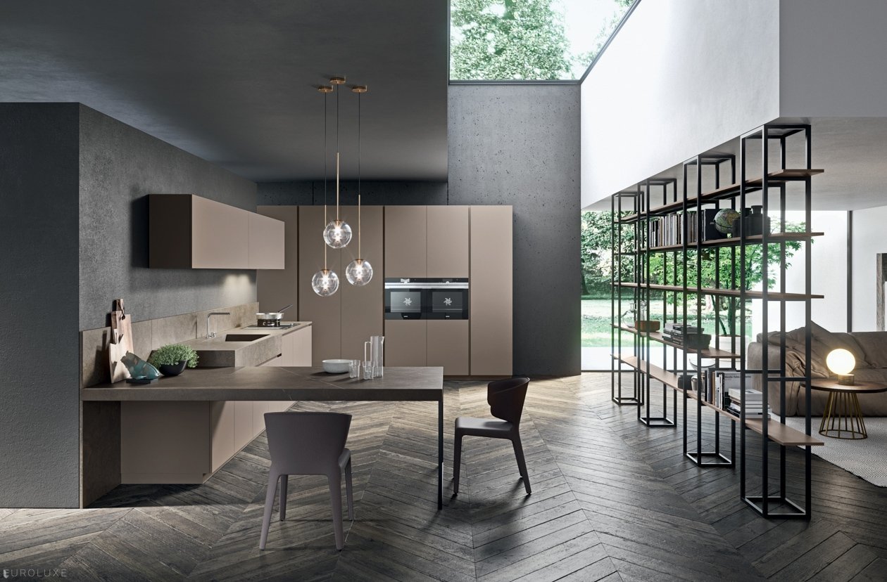 Moka - Pedini, modern european kitchen, Moka, european kitchen, minimalistic kitchen, modern kitchen, italian kitchen, chicago kitchen cabinets