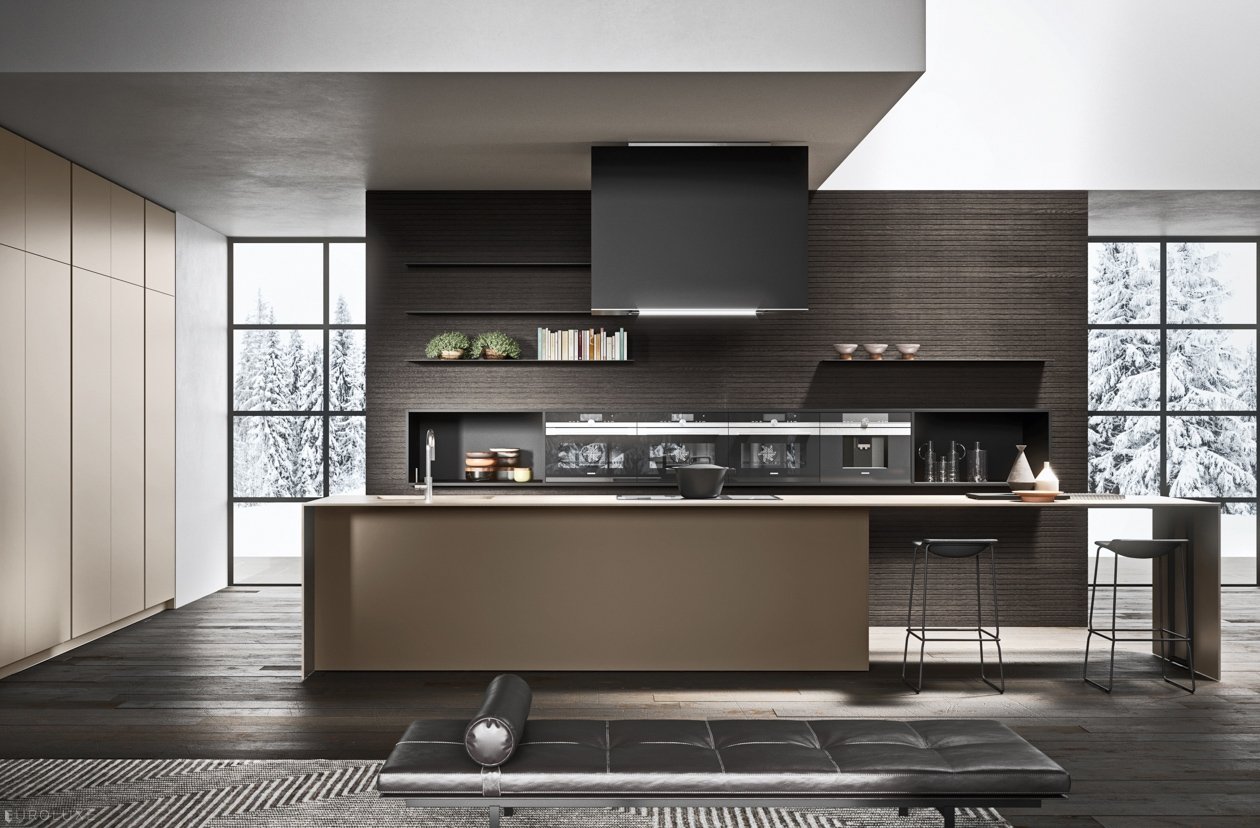 Moka - minimalistic kitchen, european kitchen, chicago kitchen cabinets, italian kitchen, Pedini, modern kitchen, modern european kitchen, Moka