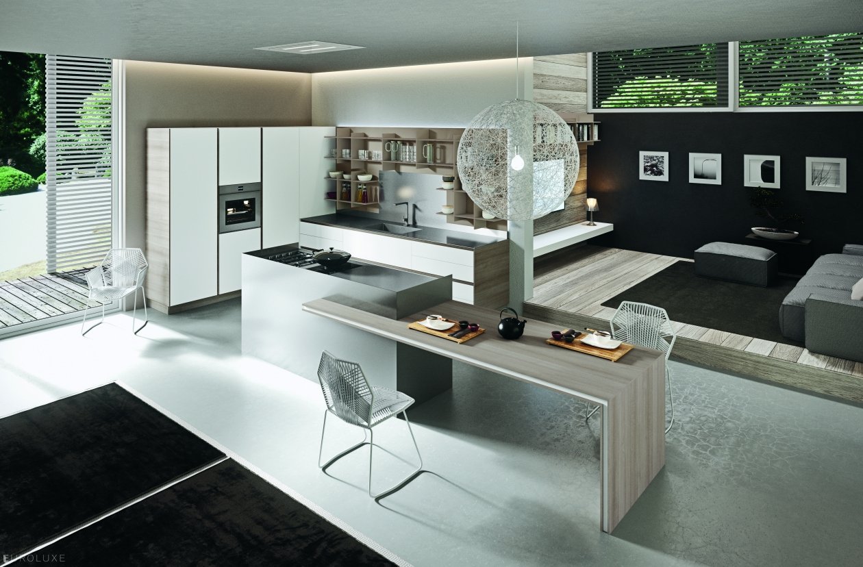 AK 06 - Italian design, cuisine, modern kitchen interior, kitchens Chicago, cabinets, AK 06, modern furniture, urban dining, minimalist kitchen
