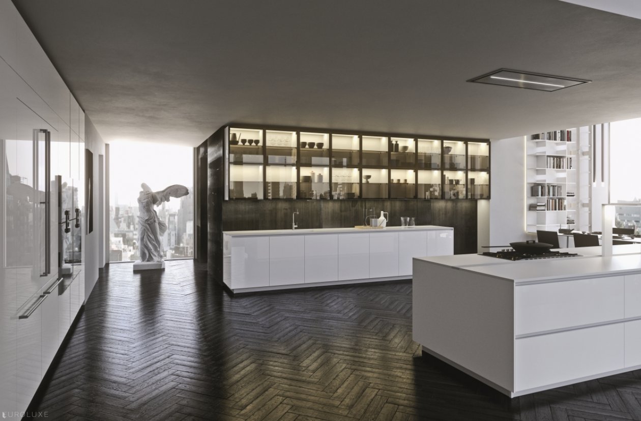 AK Project in White High Gloss Tecnlox - arrital, modern kitchen cabinets, italian, modern design, kitchen Chicago, chicago italian cabinets, urban interior, contemporary kitchen, ak project, arrital cabinets chicago, dining furniture