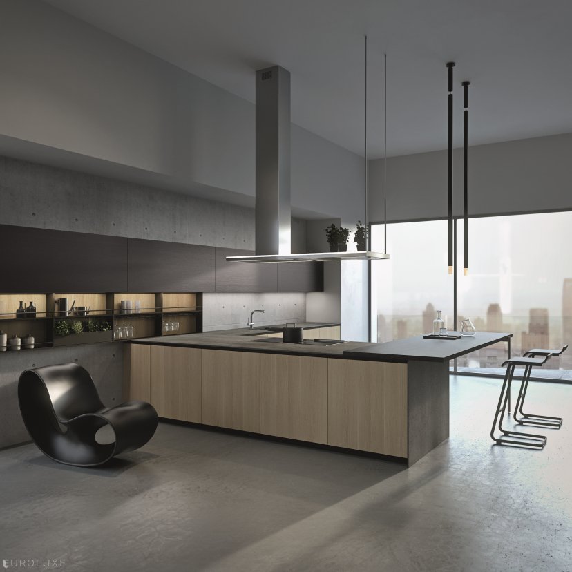 AK Project in Sesamo and Etna Textured Melamine - contemporary kitchen, dining furniture, italian, arrital, urban interior, ak project, modern kitchen cabinets, chicago italian cabinets, modern design, arrital cabinets chicago, kitchen Chicago