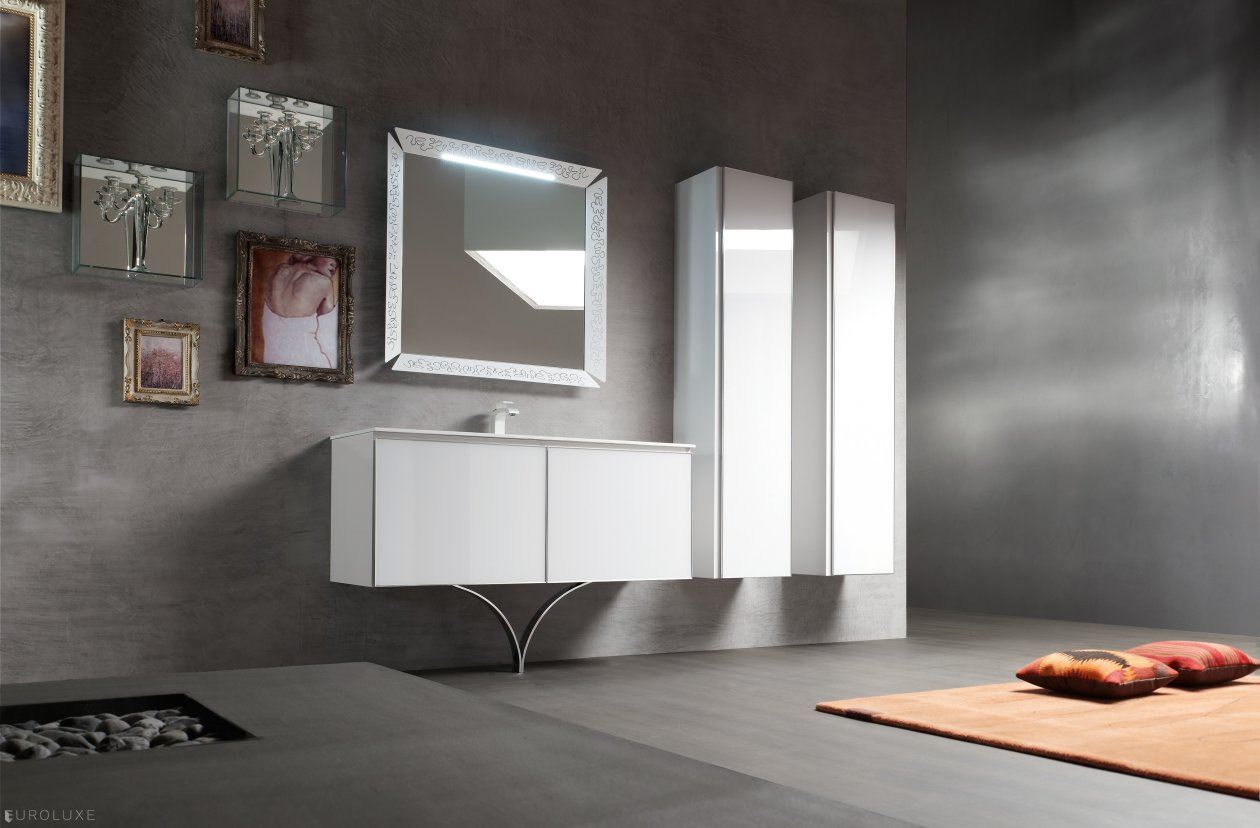 Onyx - Italian furniture, bathroom furniture, Chicago bath, modern bathroom, clean design, bathroom mirror, Onyx bathroom