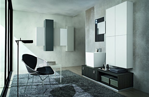 Play by Cerasa - bathroom armoire, , Play bathroom, bathroom d????cor, contemporary bathroom, bathroom mirrors, Italian bathroom, bathroom tile, bathroom bench, bathroom accessories, modern interior