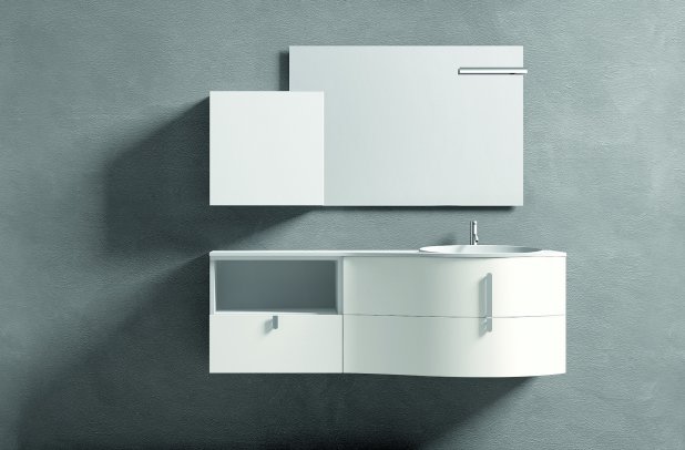 Topazio by Artesi - cabinets, Italian furniture, modern bath, Topazio, white bathroom, bathroom interior, bathroom furniture