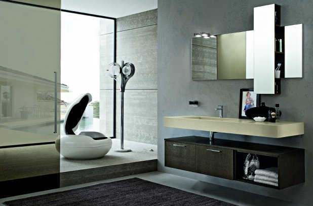 Play by Cerasa - bathroom mirrors, bathroom d????cor, modern interior, bathroom tile, contemporary bathroom, Play bathroom, Italian bathroom, , bathroom armoire, bathroom bench, bathroom accessories