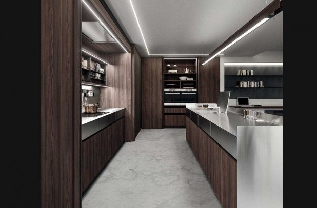 Nautila by Arrital - minimalistic kitchen, arrital cabinets chicago, modern kitchen, black kitchen, Nautila arrital, italian, kitchen Chicago, urban interior, european kitchen, dining furniture, contemporary kitchen, custom kitchen cabinets, wooden kitchen, modern design, kitchen cabinets