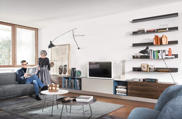 Eclectic Residence by Novamobili - italian modular entertainment system, modern media walls