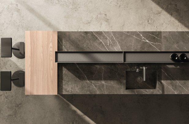 AK 04 in Olmo Naturale  by Arrital - urban interior, chicago italian cabinets, modern design, kitchen Chicago, italian, dining furniture, contemporary kitchen, arrital, arrital cabinets chicago, ak project, modern kitchen cabinets