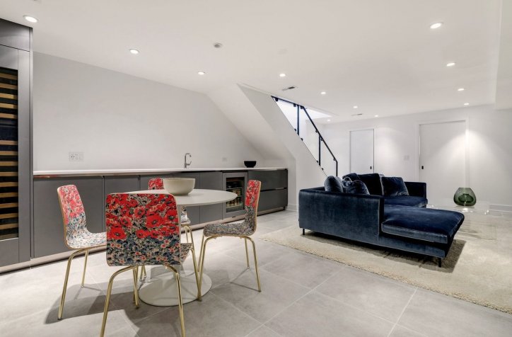 Chicago | Ukrainian Village Single Family Home  by Arrital - white lacquered cabinets, modern italian cabinets, italian lacquered kitchen, grooved lacquered kitchen