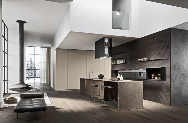Moka by Pedini - Pedini, Moka, minimalistic kitchen, european kitchen, italian kitchen, modern kitchen, modern european kitchen, chicago kitchen cabinets