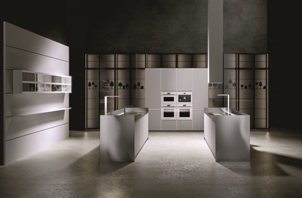 AK 08 in White Corian  by Arrital - minimalistic kitchen, urban interior, contemporary kitchen, kitchen Chicago, graphite kitchen, modern kitchen cabinets, italian, dining furniture, european kitchen cabinets, ak project arrital, italian cabinets, modular kitchen, arrital cabinets chicago, modern design