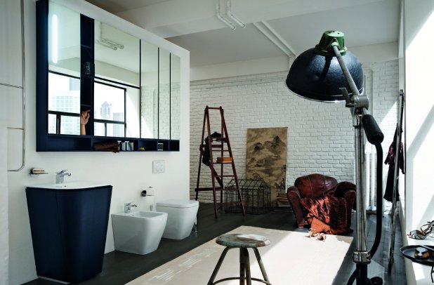 Suede by Cerasa - Suede bathroom, modern bathroom, Chicago furniture, bathroom ensembles, bathroom chandeliers, bathroom doors, , deep bath, bathroom bidet, urban interior, shower