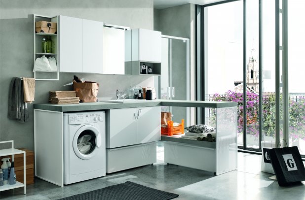 Lavanderia by Artesi - bathroom accessories, bathroom armoire, bathroom bench, bathroom tile, bathroom decor, bathroom mirrors, , Lavanderia Bathroom