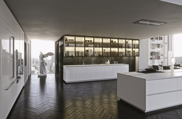 AK Project in White High Gloss Tecnlox by Arrital - kitchen Chicago, dining furniture, arrital, modern design, arrital cabinets chicago, italian, chicago italian cabinets, modern kitchen cabinets, urban interior, ak project, contemporary kitchen