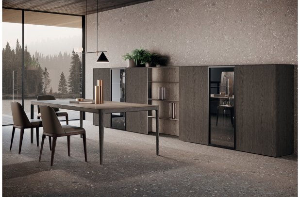 Bluna by Binova - black kitchen, minimalistic kitchen, modern kitchen, italian, Binova cabinets chicago, kitchen Chicago, kitchen cabinets, european kitchen, dining furniture, contemporary kitchen, urban interior, custom kitchen cabinets, wooden kitchen, Bluna by Binova, modern design