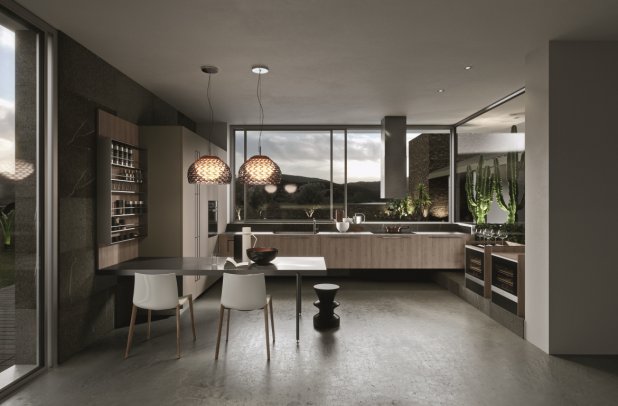 AK Project in Basalto Melamine & Tecnomatt Office by Arrital - arrital cabinets chicago, chicago italian cabinets, arrital, ak project, italian, kitchen Chicago, contemporary kitchen, modern design, modern kitchen cabinets, urban interior, dining furniture