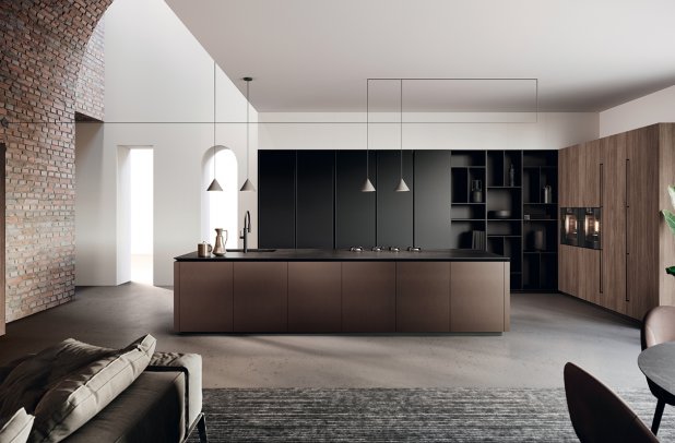 Bluna by Binova - urban interior, european kitchen, kitchen Chicago, custom kitchen cabinets, italian, modern design, black kitchen, kitchen cabinets, contemporary kitchen, wooden kitchen, Binova cabinets chicago, modern kitchen, Bluna by Binova, minimalistic kitchen, dining furniture