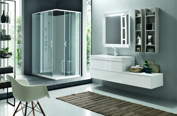 Petra by Artesi - bathroom mirrors, bathroom cabinets, bathroom tile, bathroom decor, bathroom armoire, , bathroom accessories, Italian bath, Petra by Artesi Bathroom, bathroom bench