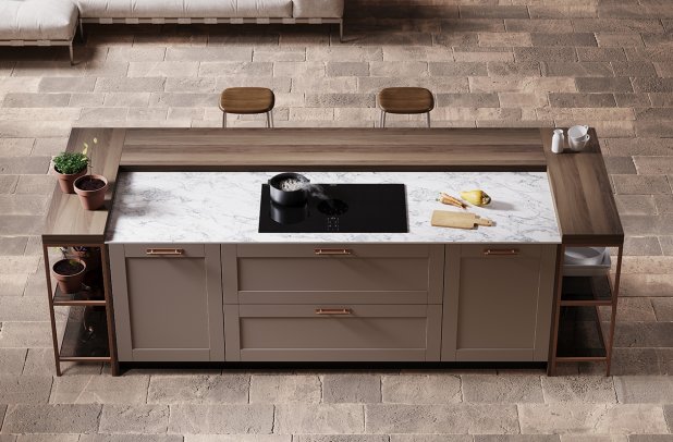 Medea by Miton - kitchen Chicago, european kitchen, kitchen cabinets, dining furniture, modern design, black kitchen, custom kitchen cabinets, Miton cabinets chicago, Miton Chicago, minimalistic kitchen, wooden kitchen, contemporary kitchen, italian, modern kitchen, Medea by Miton, urban interior