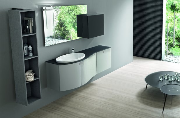 Topazio by Artesi - bathroom furniture, white bathroom, cabinets, Italian furniture, modern bath, bathroom interior, Topazio