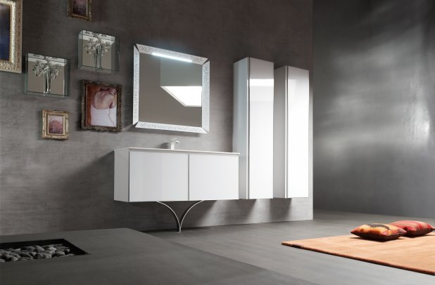 Onyx by Artesi - bathroom mirror, Italian furniture, modern bathroom, Chicago bath, Onyx bathroom, clean design, bathroom furniture