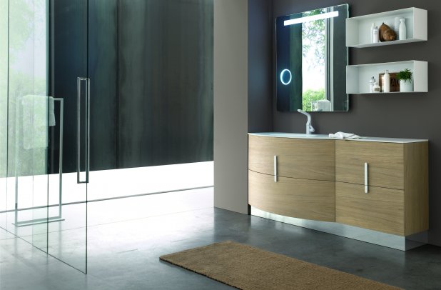 Topazio by Artesi - bathroom furniture, Topazio, cabinets, bathroom interior, Italian furniture, white bathroom, modern bath