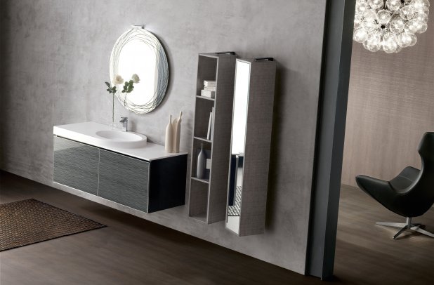 Onyx by Artesi - Chicago bath, modern bathroom, Onyx bathroom, bathroom furniture, Italian furniture, bathroom mirror, clean design