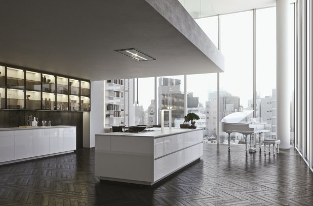 AK Project in White High Gloss Tecnlox by Arrital - italian, urban interior, kitchen Chicago, modern design, ak project, dining furniture, arrital, modern kitchen cabinets, chicago italian cabinets, arrital cabinets chicago, contemporary kitchen