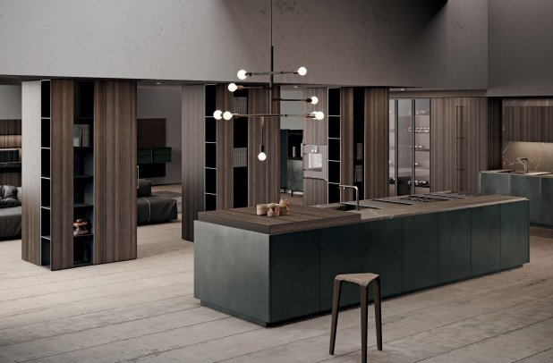 Scava by Binova - Scava by Binova, minimalistic kitchen, modern kitchen, contemporary kitchen, wooden kitchen, black kitchen, kitchen cabinets, european kitchen, dining furniture, italian, Binova cabinets chicago, kitchen Chicago, modern design, urban interior, custom kitchen cabinets