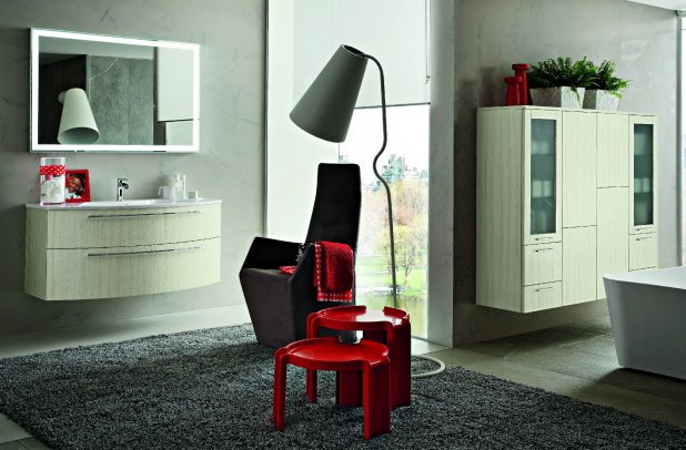 Play by Cerasa - modern interior, bathroom accessories, , bathroom d????cor, contemporary bathroom, Play bathroom, bathroom bench, bathroom armoire, bathroom tile, bathroom mirrors, Italian bathroom