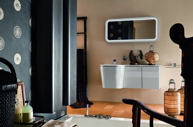 Suede by Cerasa - modern bathroom, deep bath, , bathroom doors, bathroom ensembles, Chicago furniture, bathroom bidet, bathroom chandeliers, urban interior, Suede bathroom, shower