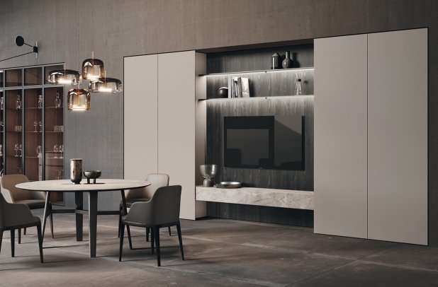 Mantis by Binova - modern design, minimalistic kitchen, modern kitchen, kitchen cabinets, kitchen Chicago, custom kitchen cabinets, black kitchen, Binova cabinets chicago, dining furniture, european kitchen, urban interior, contemporary kitchen, italian, wooden kitchen, Mantis by Binova