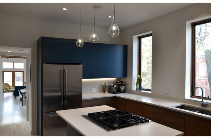 Chicago | Bucktown Kitchen by  - interior design firm chicago, kitchen island, wood furniture, cabinets, dining room interior, Bucktown Kitchen, modern home